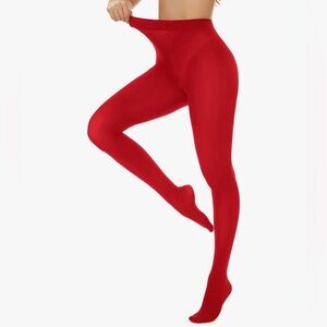 Elegant Red Women's Tights